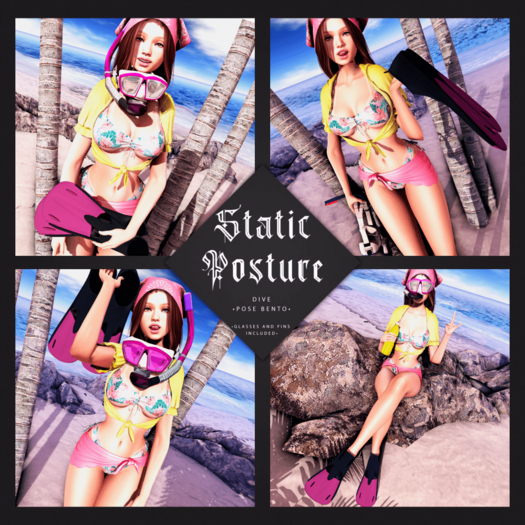 . Static Posture . BENTO POSE DIVE