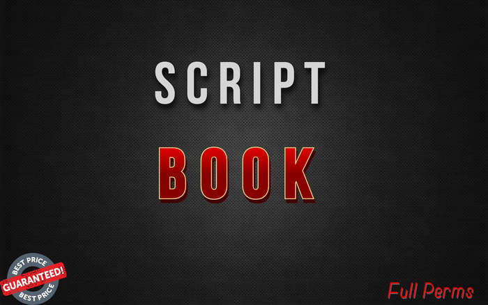  book, all scripts included Full Perms