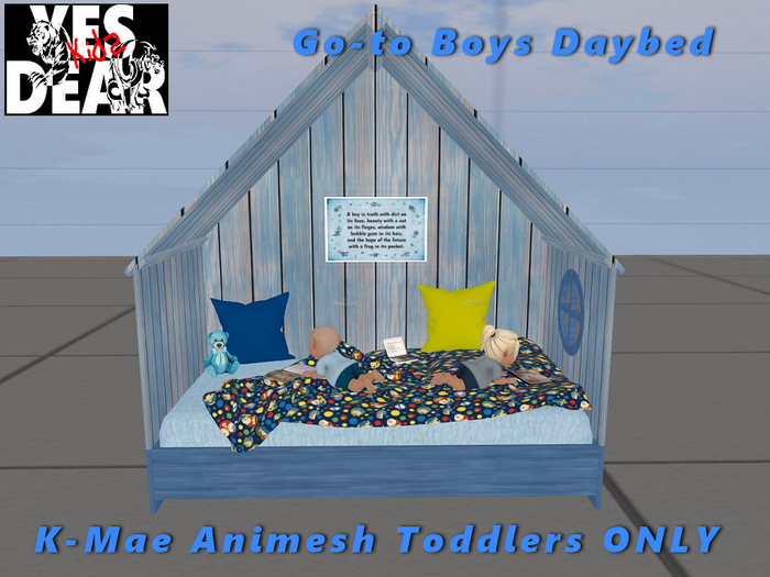 YES DEAR KID's Go-to Boys Day bed