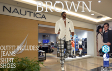 (SF) NA Plaid Brown (M)