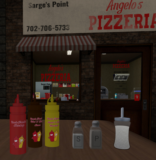 Sauces, Salt, Pepper And Sugar