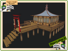 japanese tea house, mesh