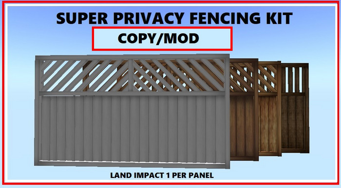 Fence Panel Set Copy Mod