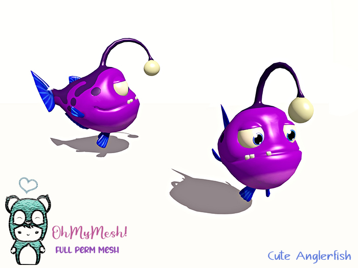 OhMyMesh! Cute Anglerfish - Full Perm Mesh
