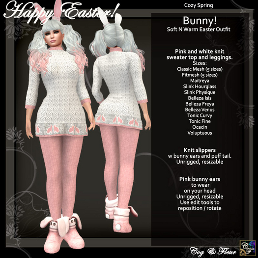 C&F SoftNWarm Knit Outfits - Dressing Up for Easter - Pink