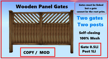 Panel gates with posts  CM