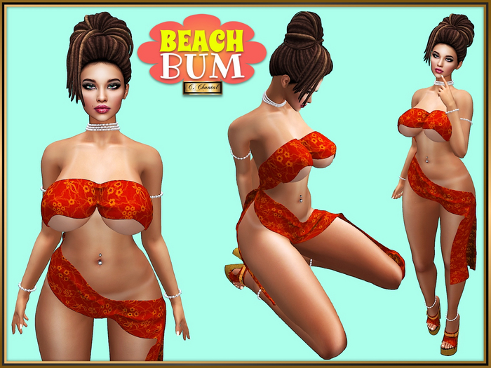C.CHANTAL Complete Bikini Outfit BEACH BUM #2 [MAITREYA]