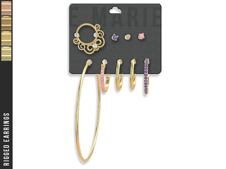 Second Life Marketplace - e.marie // Reyna Earrings - Golds