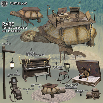 Second Life Marketplace - [Since1975] Turtle Land - Stack of Books