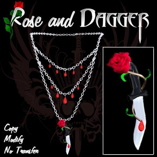:*:CPD:*: Rose & Dagger Pendant