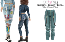 adorsy - Kim Denim Pants Petrol - Maitreya/Legacy/Kupra