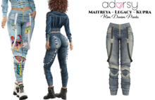 adorsy - Kim Denim Pants Dirty - Maitreya/Legacy/Kupra