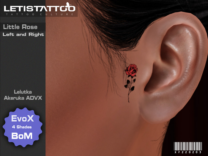 Letis Tattoo :: lel.EvoX :: Little Rose : Lelutka EvoX & Akeruka ADVX Tattoo