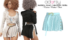 adorsy - Electra Knitted Skirt Light Blue - Maitreya/Legacy/Kupra