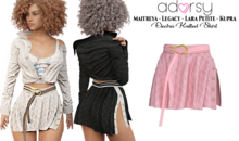 adorsy - Electra Knitted Skirt Pink - Maitreya/Legacy/Kupra