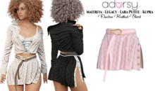 adorsy - Electra Knitted Skirt Soft Pink - Maitreya/Legacy/Kupra
