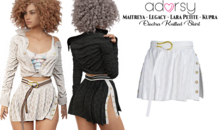 adorsy - Electra Knitted Skirt White - Maitreya/Legacy/Kupra