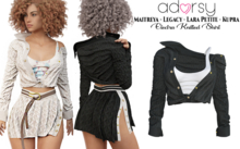 adorsy - Electra Knitted Shirt Black - Maitreya/Legacy/Lara Petite/Kupra