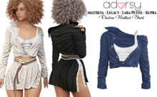 adorsy - Electra Knitted Shirt Blue - Maitreya/Legacy/Lara Petite/Kupra