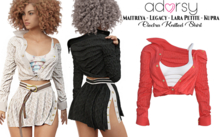 adorsy - Electra Knitted Shirt Red - Maitreya/Legacy/Lara Petite/Kupra