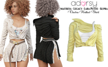 adorsy - Electra Knitted Shirt Yellow - Maitreya/Legacy/Lara Petite/Kupra