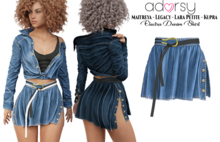 adorsy - Electra Denim Skirt Blue - Maitreya/Legacy/Kupra