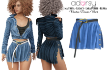adorsy - Electra Denim Skirt Cornflower - Maitreya/Legacy/Kupra