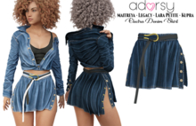 adorsy - Electra Denim Skirt Dark Blue - Maitreya/Legacy/Kupra