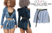 adorsy - Electra Denim Skirt Faded - Maitreya/Legacy/Kupra