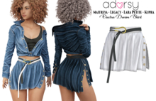 adorsy - Electra Denim Skirt White - Maitreya/Legacy/Kupra