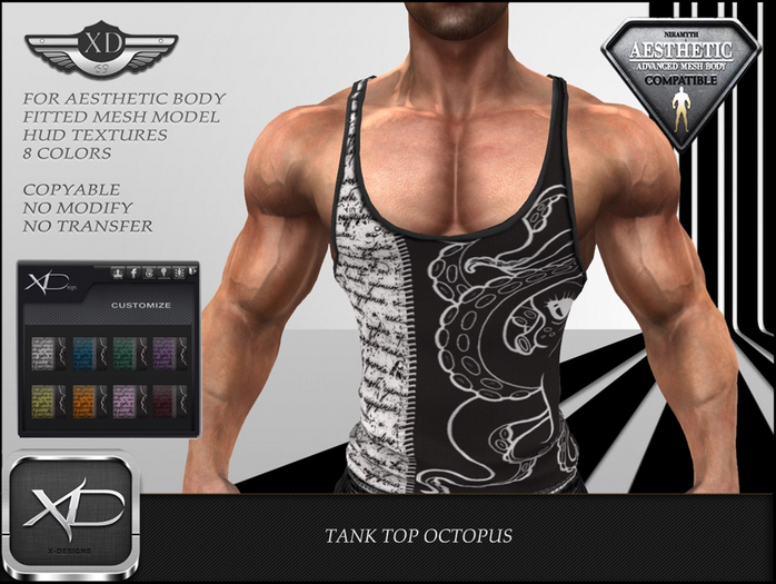 Tank-top octopus - (NIRAMYTH) - AESTHETIC