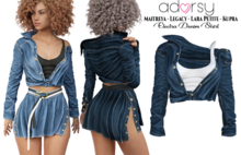 adorsy - Electra Denim Shirt Dark Blue - Maitreya/Legacy/Lara Petite/Kupra