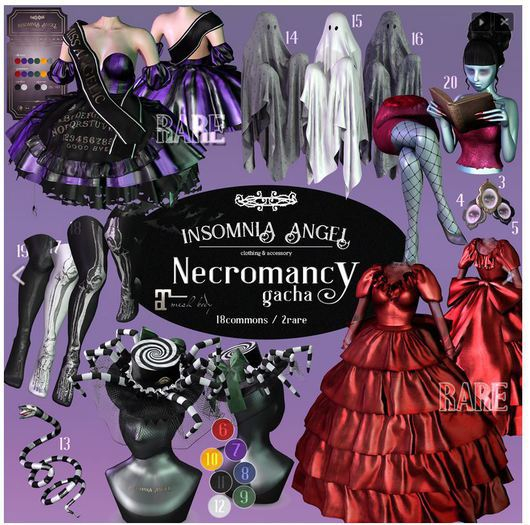 Insomnia Angel . necromancy -19- skeleton thigh high socks [C 1