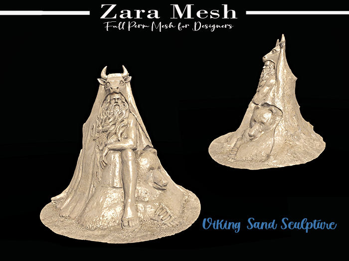 ZM - Landscape - Viking Sand Sculpture - FULL PERM MESH
