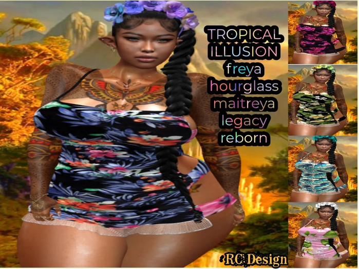 TROPICAL ILLUSION BLUE