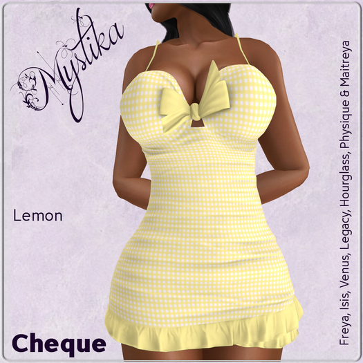 ~Mystika~ Cheque Mini Lemon