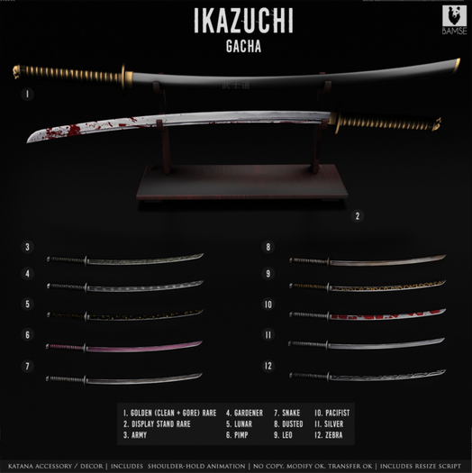 1. :BAMSE: Ikazuchi - Golden RARE hold & decor