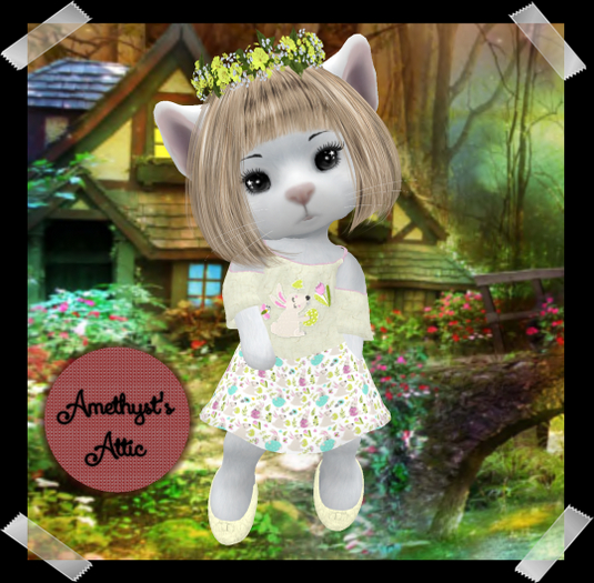 AA-Open Shoulder Easter Dress-Dinkies