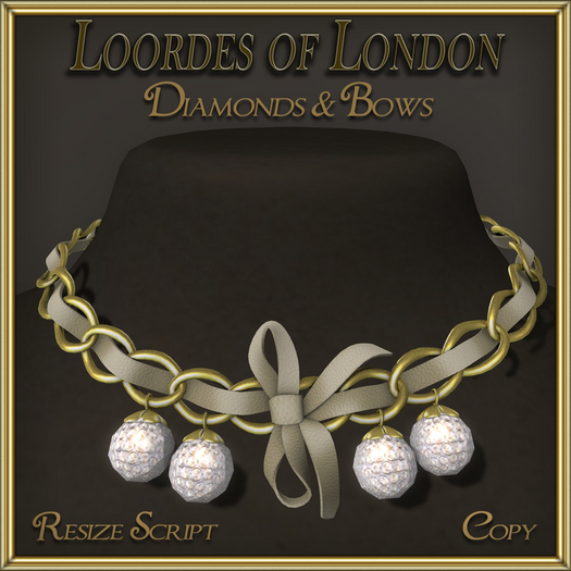 Diamonds & Bows Necklace A5
