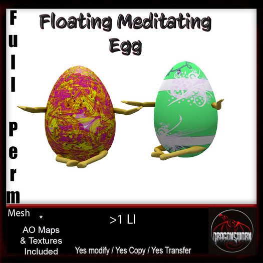 Full Perm Floating Meditating Egg