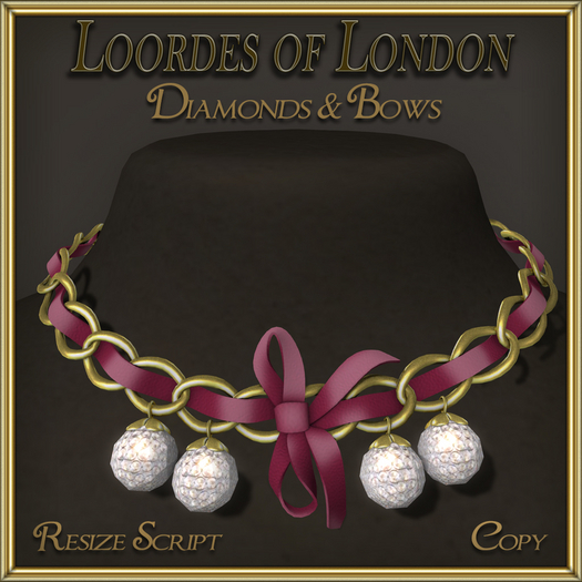 Diamonds & Bows Necklace A13