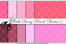 Pink Berry Heart Chains Fabrics Kit 10 Seamless Textures NM