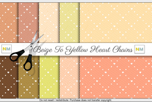 Yellow To Beige Heart Chains Fabrics 10 Seamless Textures NM