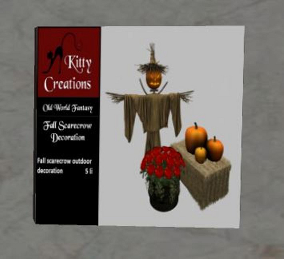 Fall Scarecrow Decoration - Kitty Creations