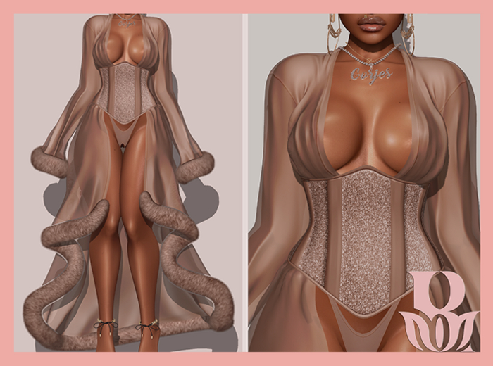 Rosary. Queen . Robe Brown