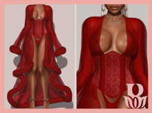 Rosary. Queen . Robe Red