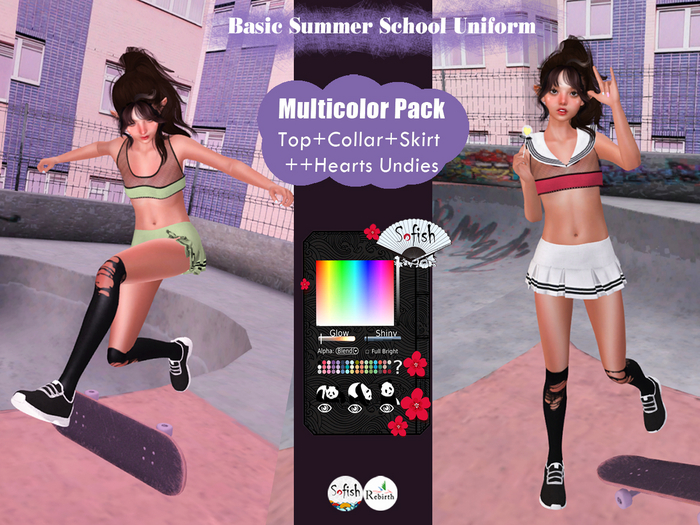*SF**[REBIRTH] Basic Summer School Uniform [MultiColor Pack]