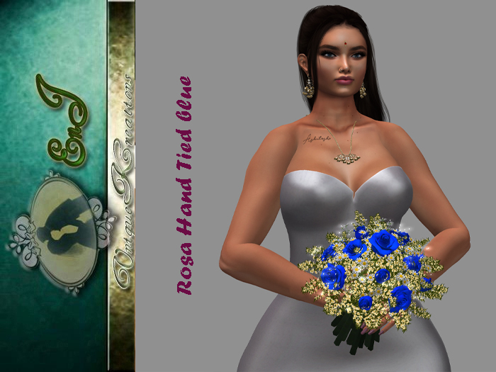 Rosa Hand Tied blue