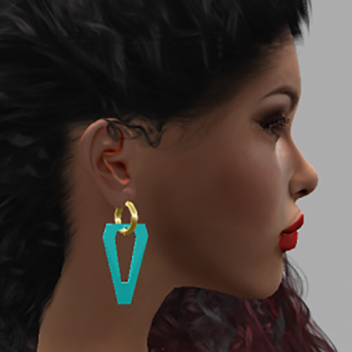 AsHmOoT_earrings QUAD CYAN