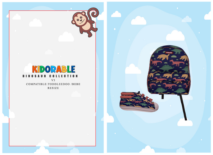 :K: Dinosaur (Backpack / Shoes) - V3